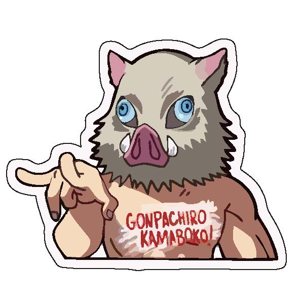 Inosuke Sticker Demon Slayer