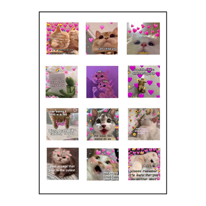 Cats Sticker Sheet