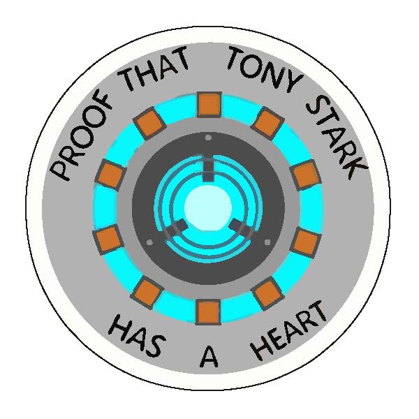 Tony Stark Has A Heart Sticker