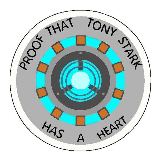 Tony Stark Has A Heart Sticker