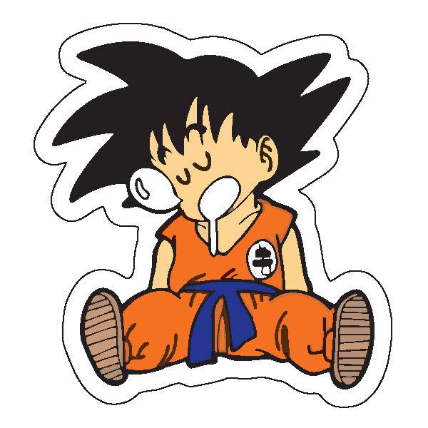 Sleeping Goku Sticker