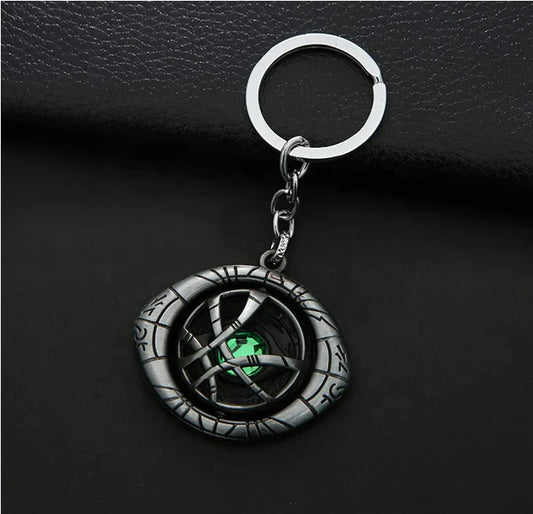 Doctor Strange eye of agamoto keychain - silver