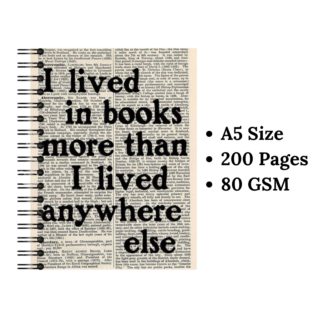 I Lived In Books Wiro Notebook