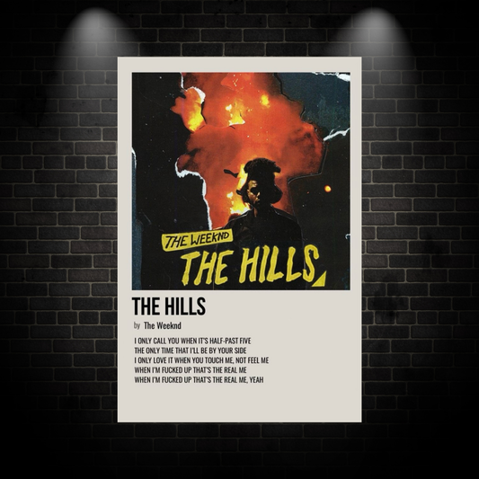 Weeknd The Hills Poster