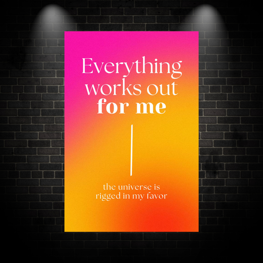 Everything works out poster
