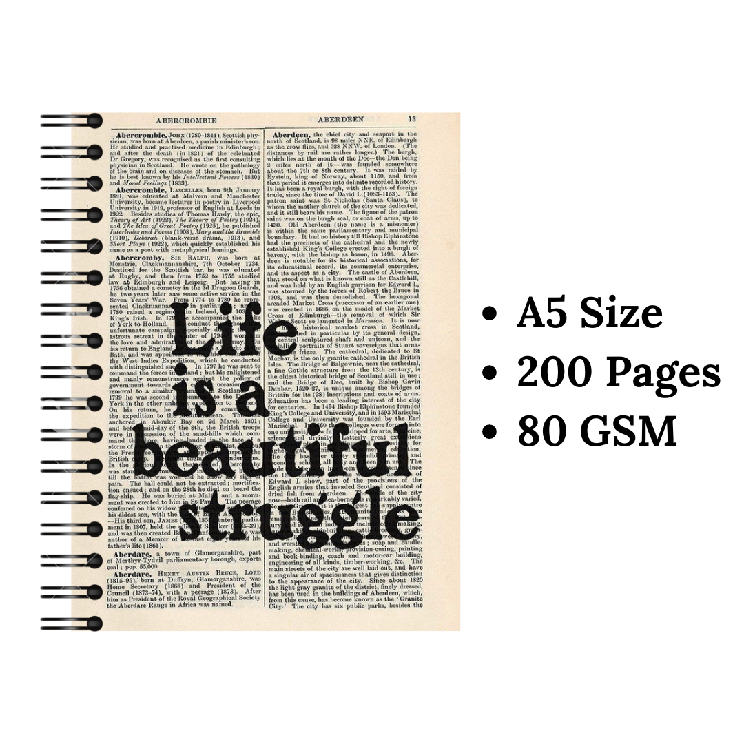 Life is a beautiful struggle Wiro Notebook