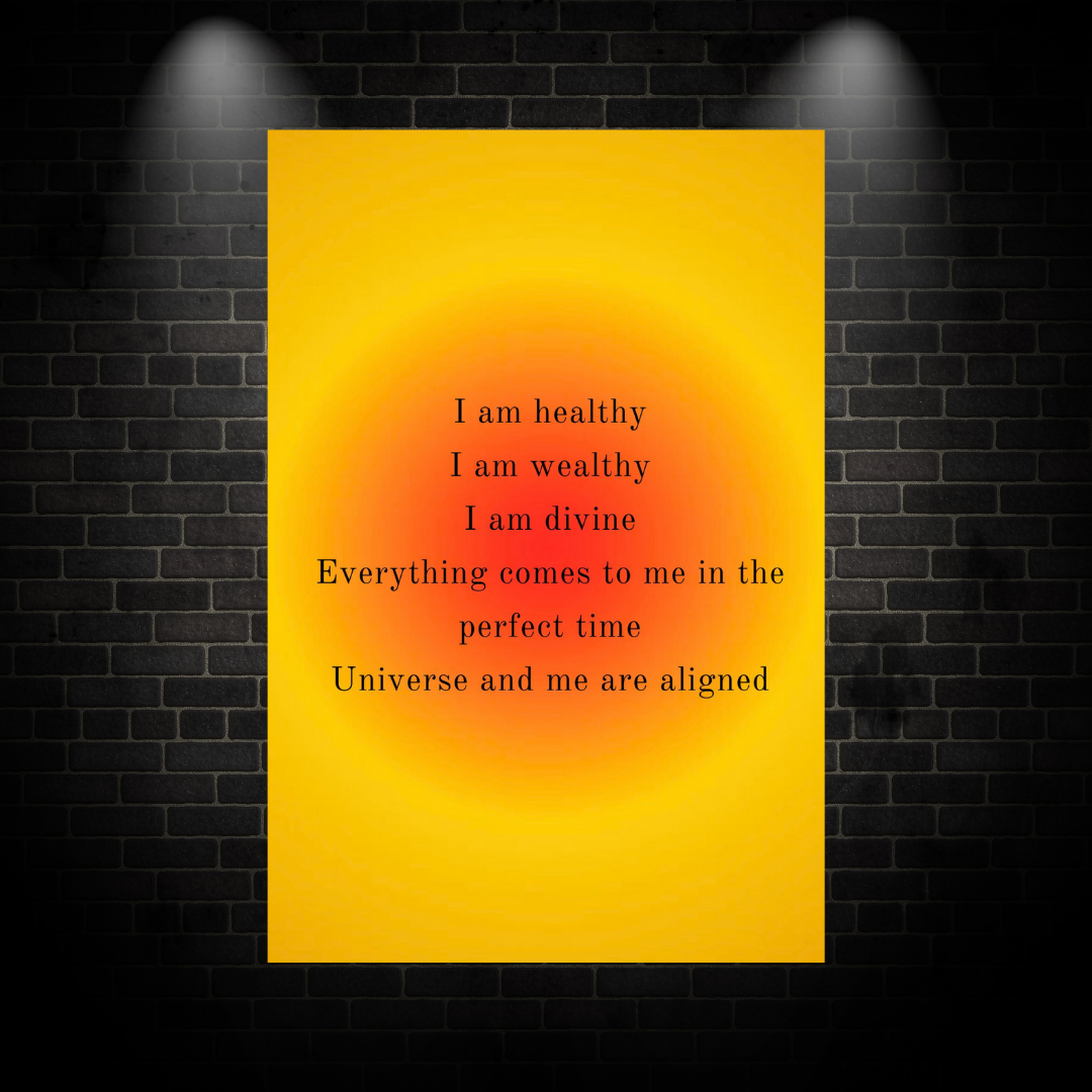I am Healthy Poster