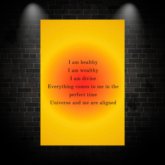 I am Healthy Poster
