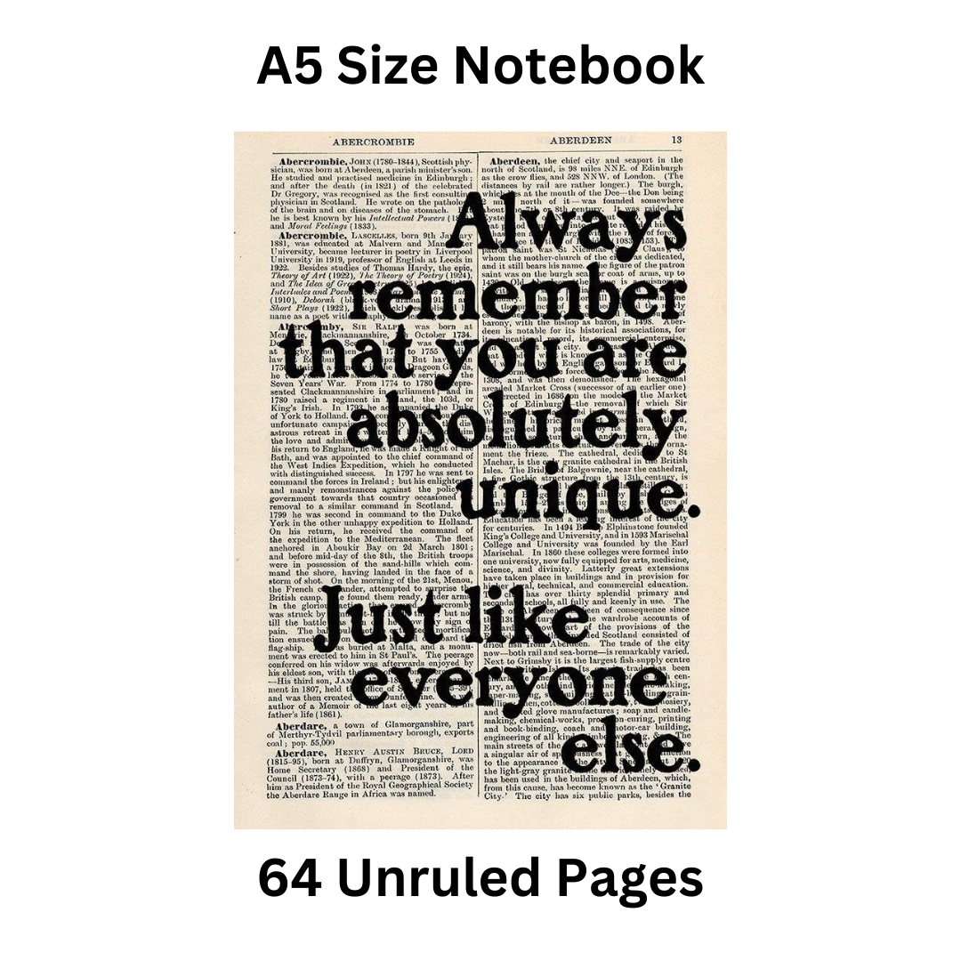 Newspaper Doodle Notebook 1