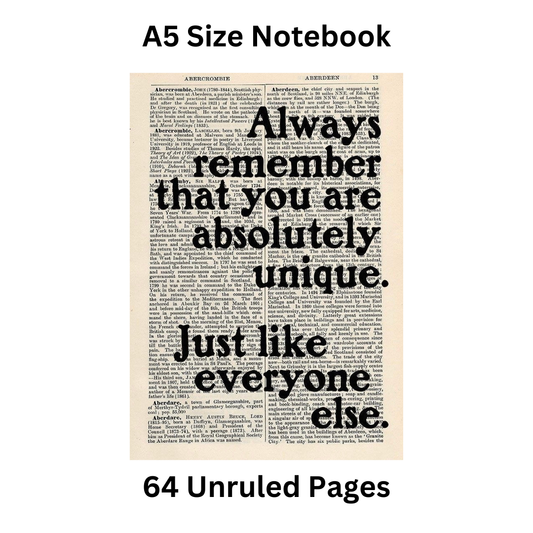 Newspaper Doodle Notebook 1