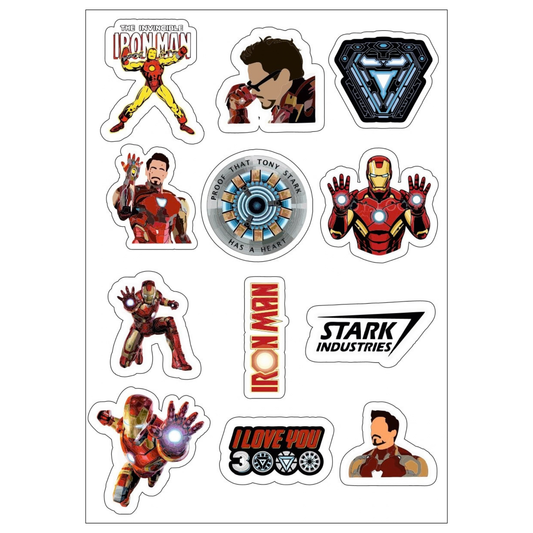 Iron Man Sticker Sheet