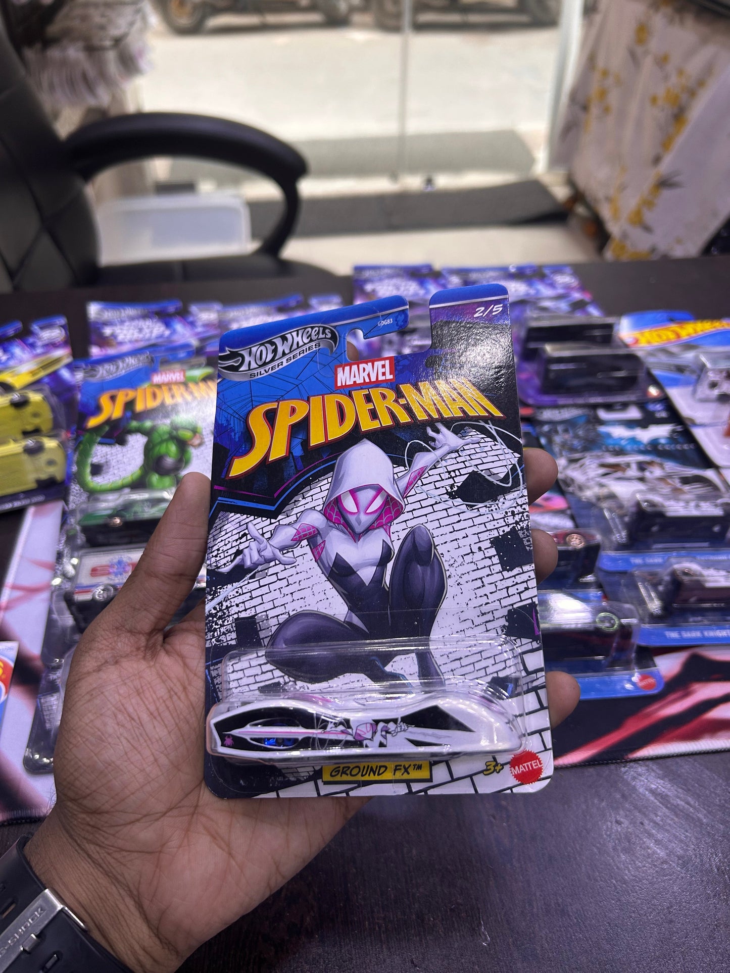 Spiderman Silver Series Ground Fx Hot Wheels