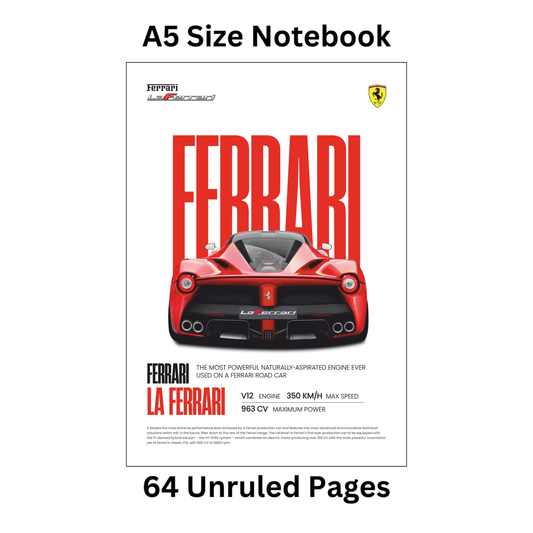 Ferrari doodle notebook