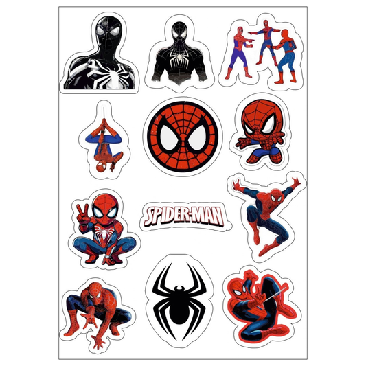 Spider Man Sticker Sheet