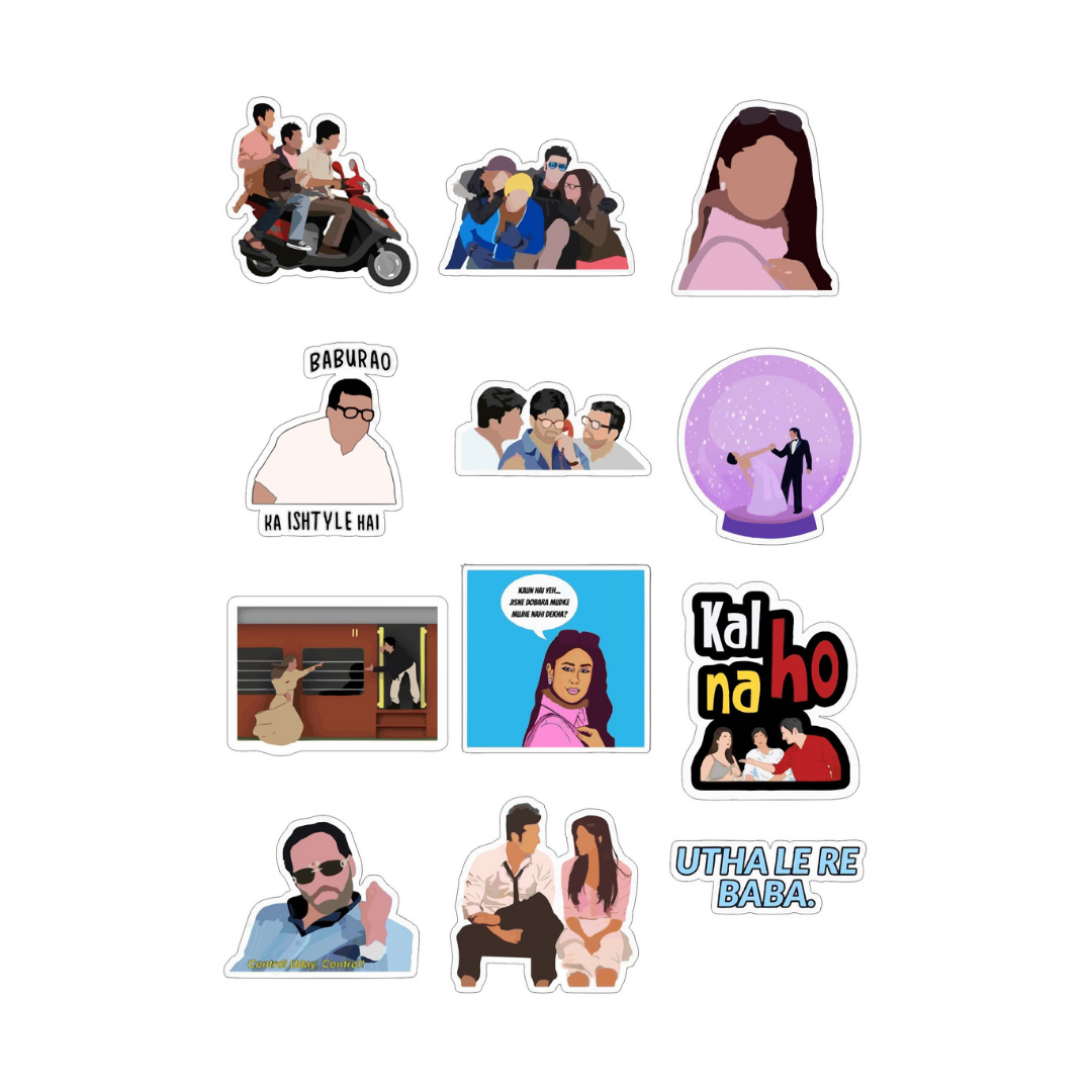 Bollywood Sticker Sheet 1