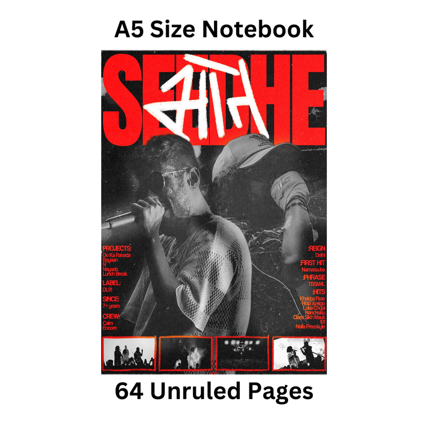 seedhe maut doodle notebook