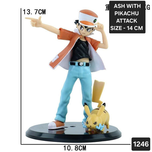 13 cm Ash and Pikachu Figure