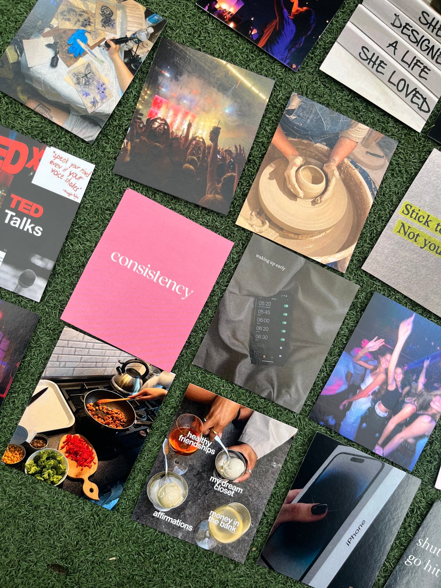 Ready Made Vision Board Pictures- 3 by 2.5 inches