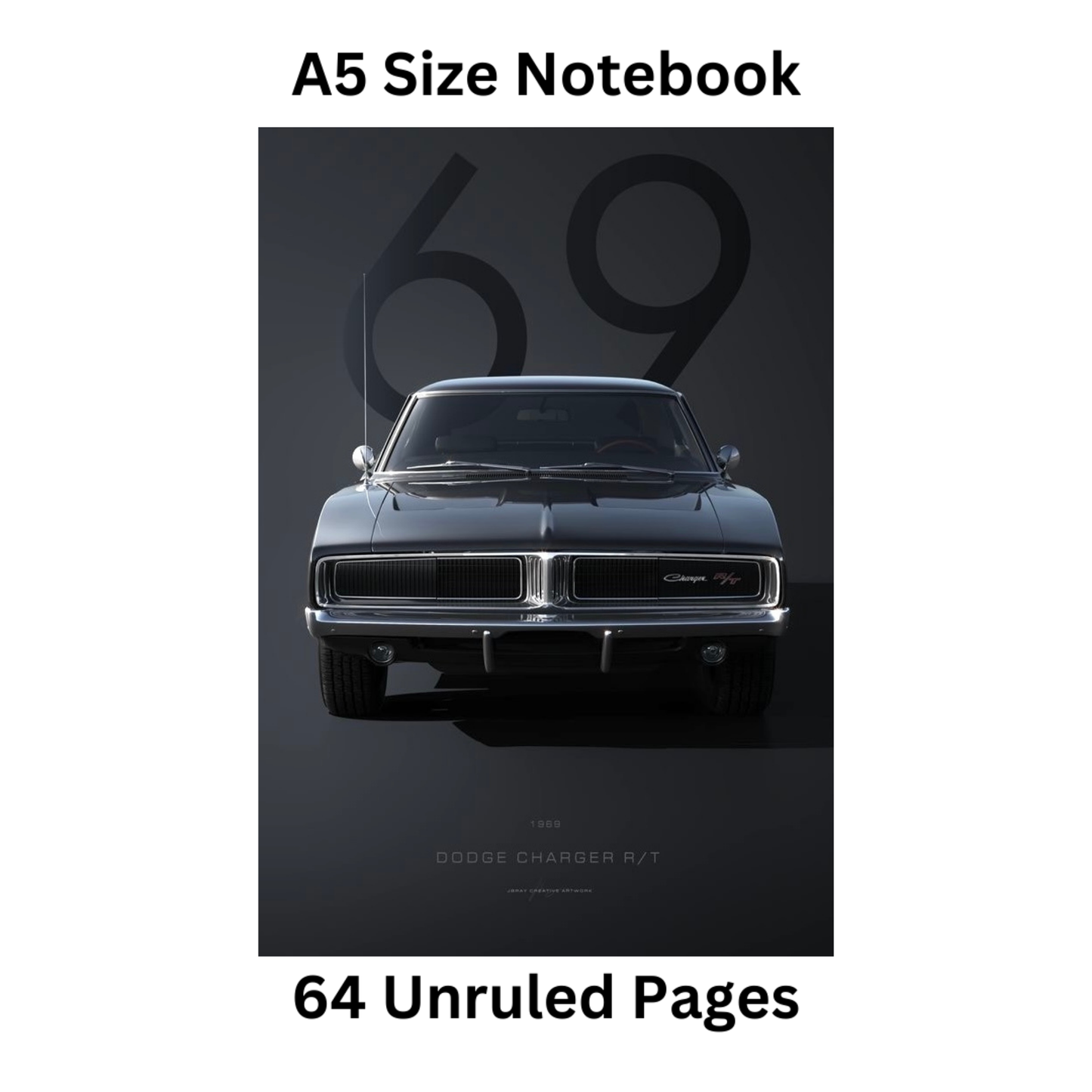 69 Mustang Doodle Notebook
