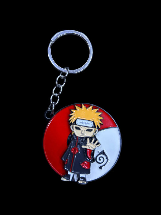 Naruto Pain Metal Spinning Keychain