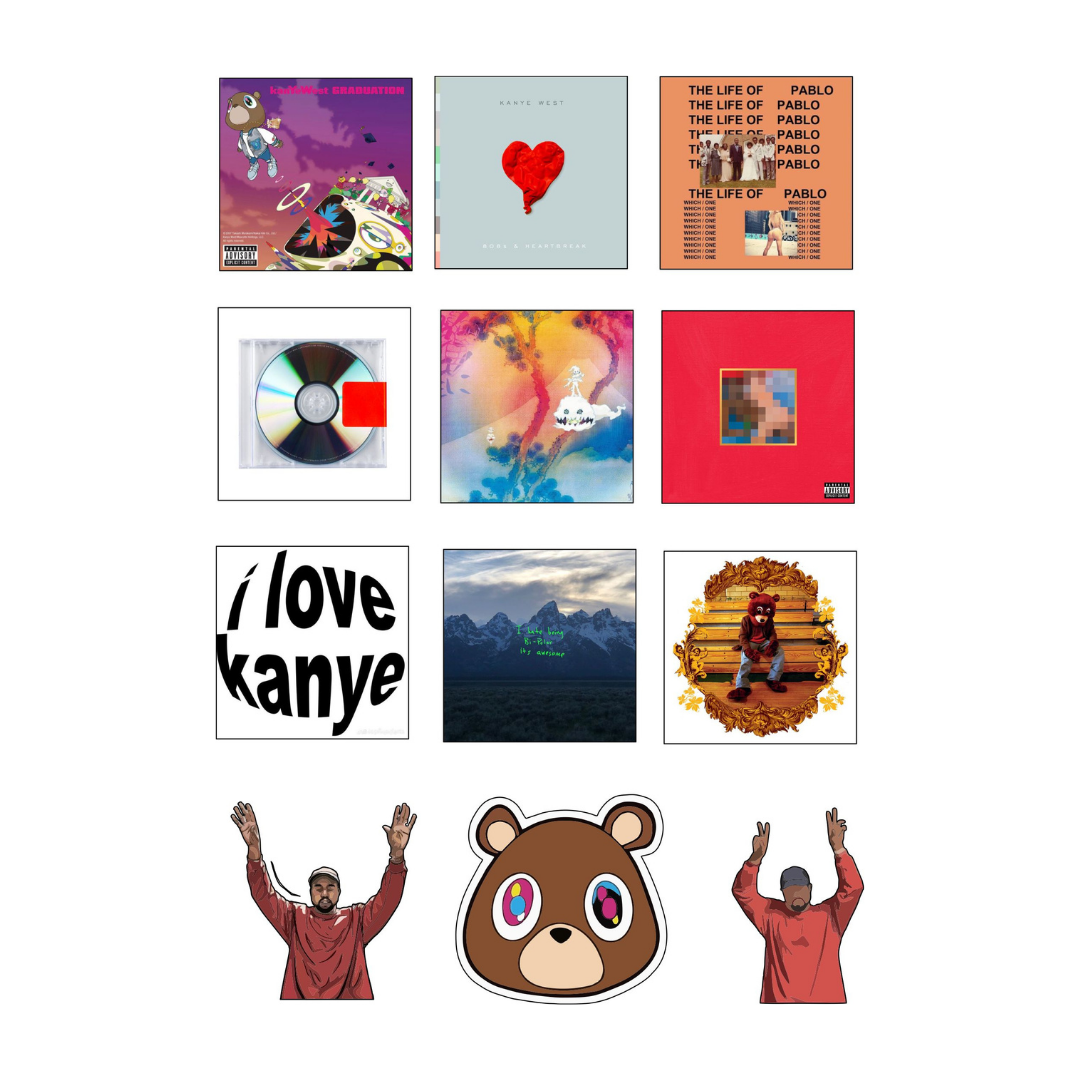 Kanye West Sticker Sheet