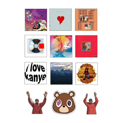 Kanye West Sticker Sheet
