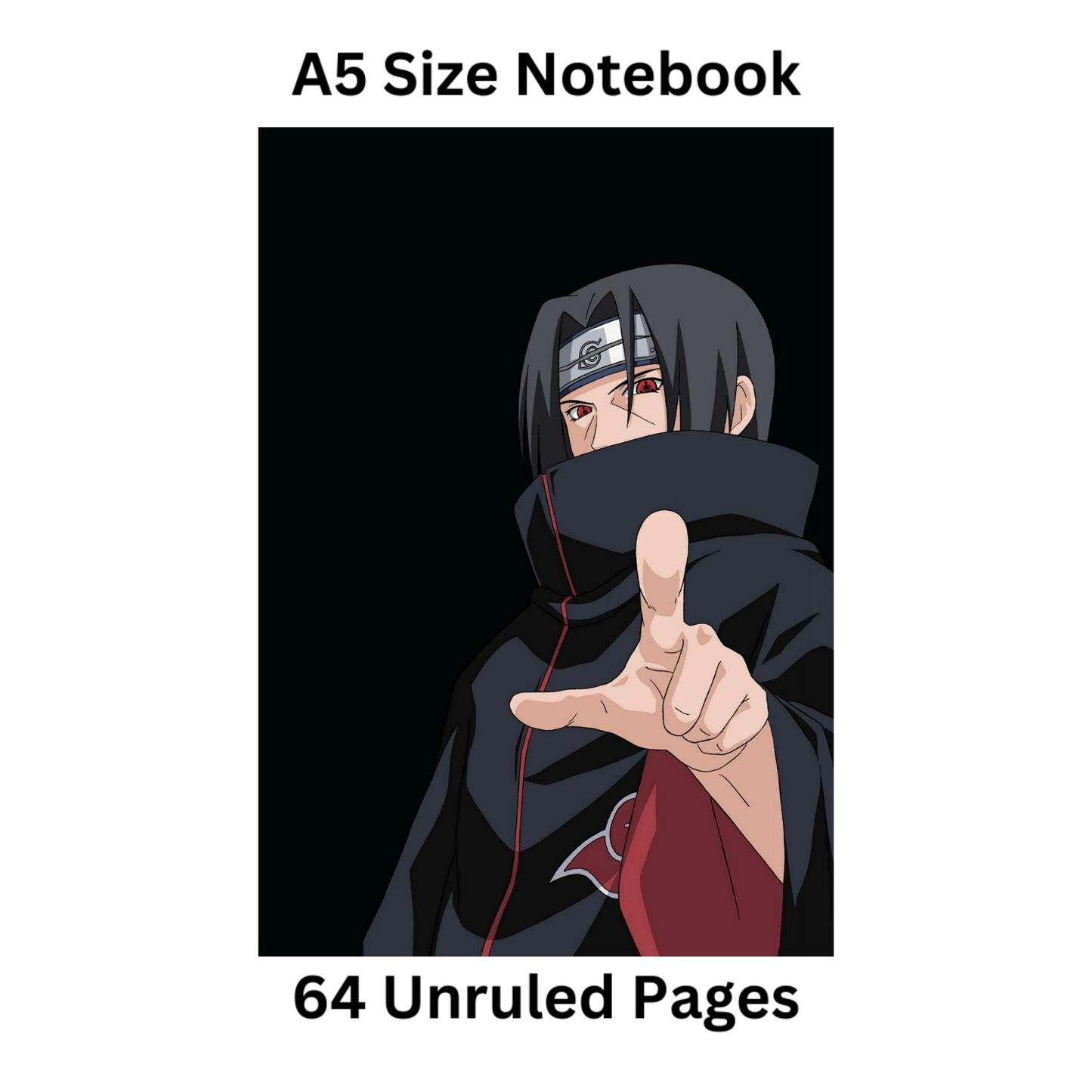 Itachi doodle notebook