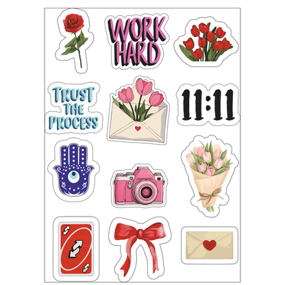 Vintage Aesthetic Sticker Sheet