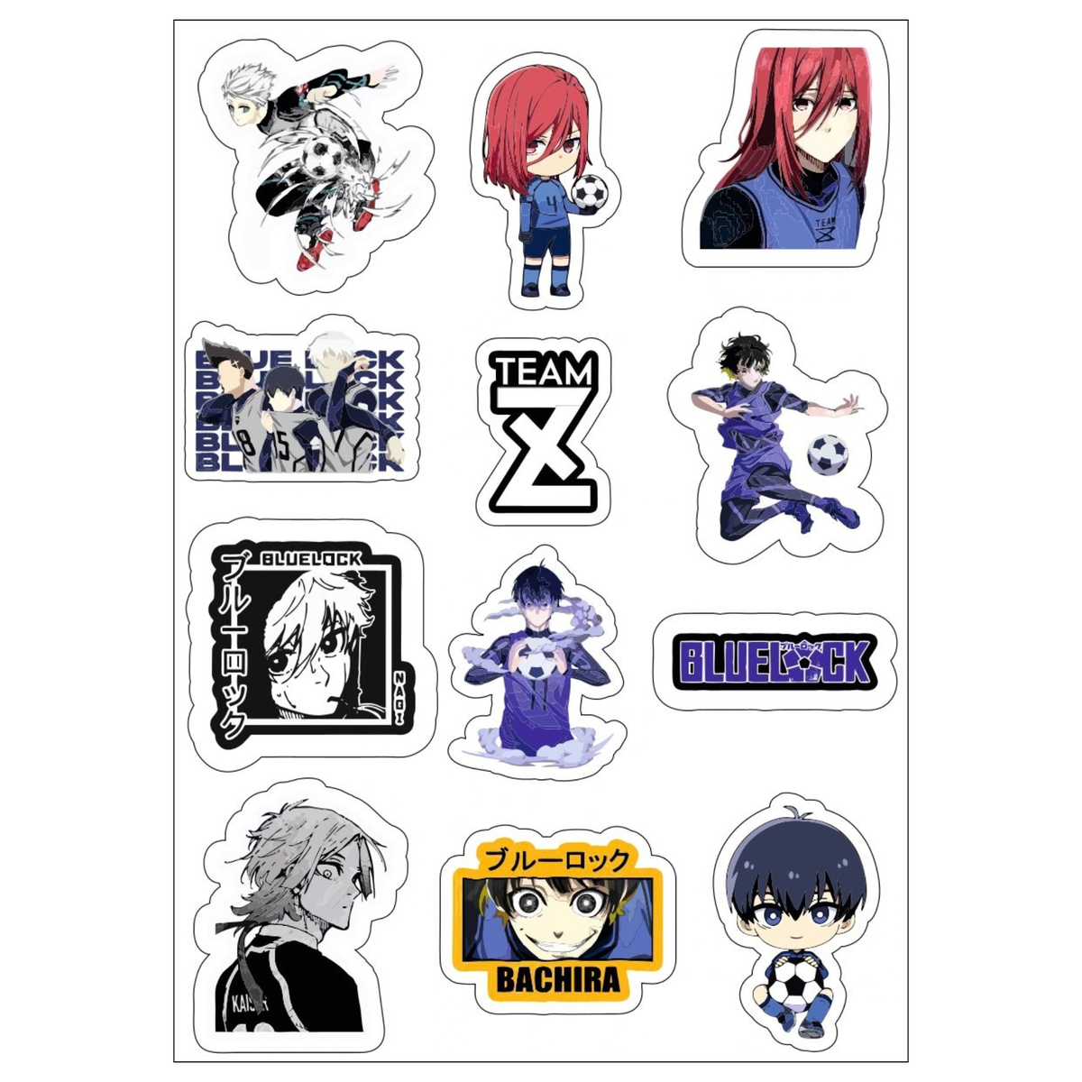 Blue Lock Sticker Sheet