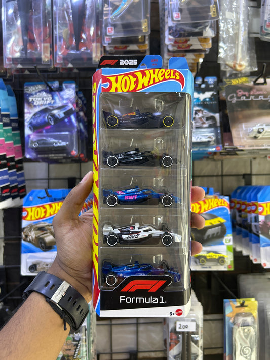 Formula 1 5 Pack Hot Wheels Set 2025
