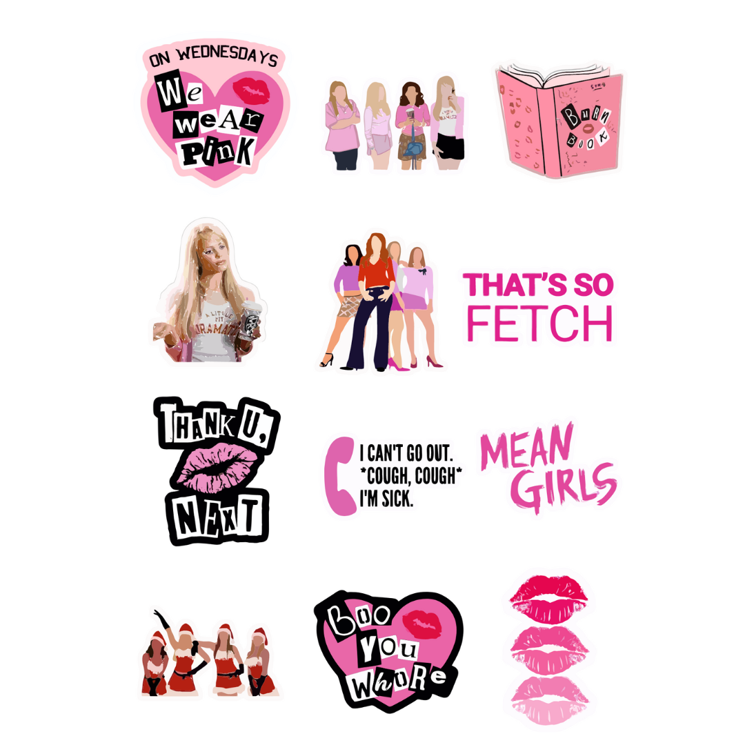 Sticker Meen Reyad Mean Girls Sticker Sheet – Perfect Parcel