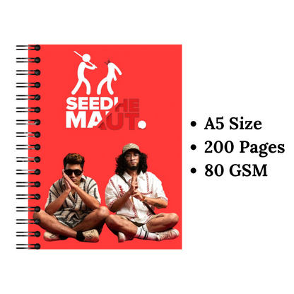 Seedhe Maut Red Wiro Notebook