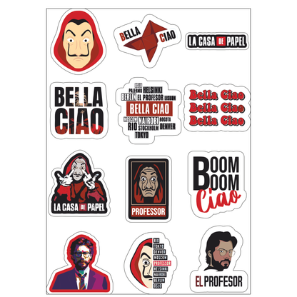 Money Heist Sticker Sheet
