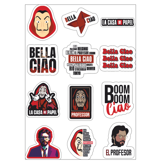 Money Heist Sticker Sheet