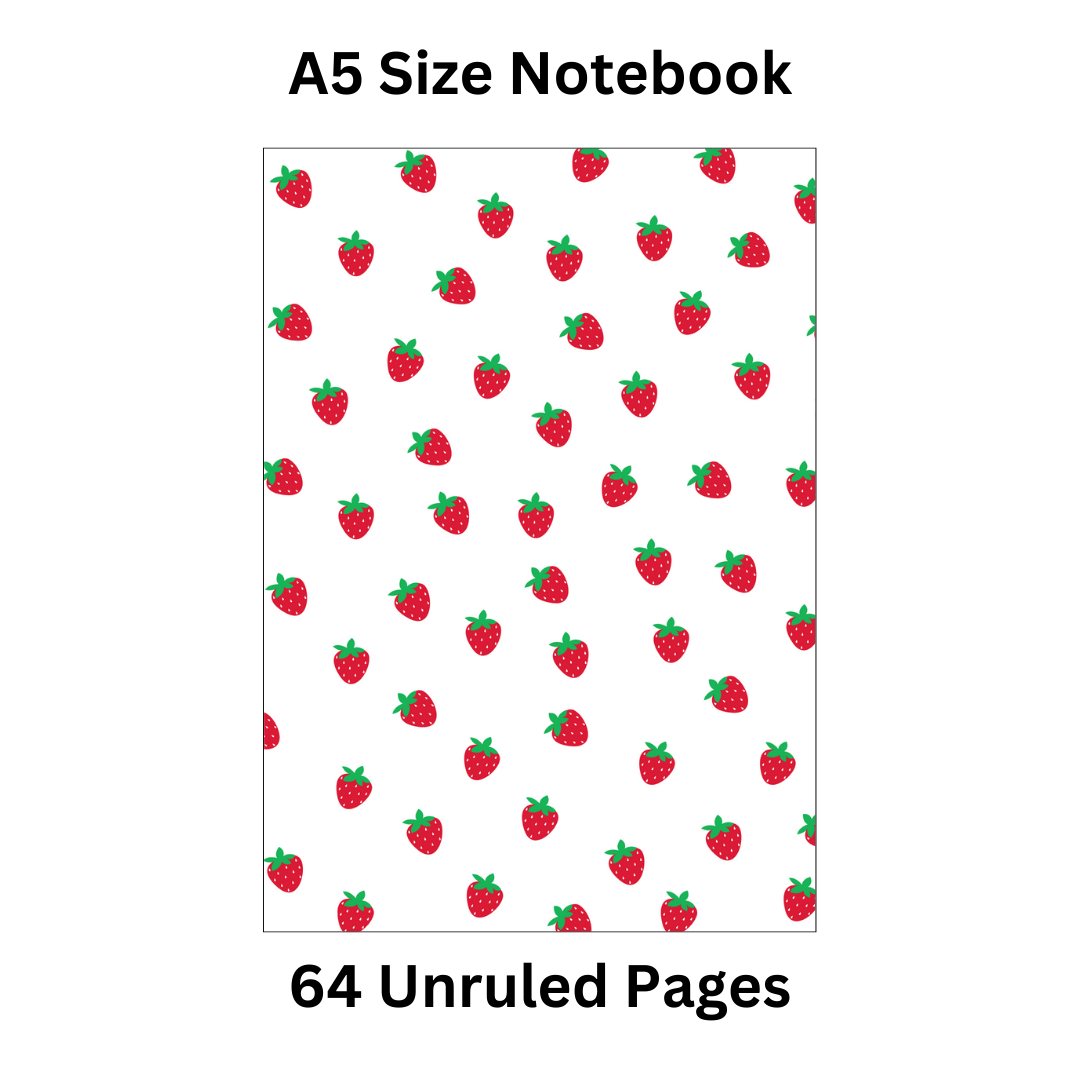 Strawberry Doodle Notebook