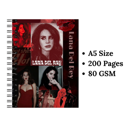 Lana Del Rey Aesthetic Wiro Notebook