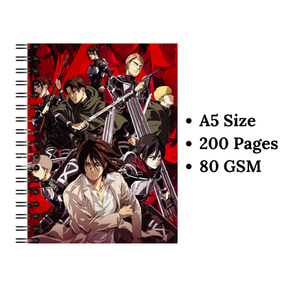 Attack On Titan Wiro Notebook