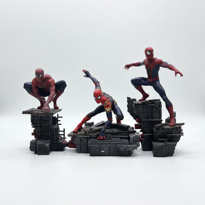 Spiderman No Way Home All spiderman Figure set official iron Studios Super Premium highly detailed Quality with each box packing