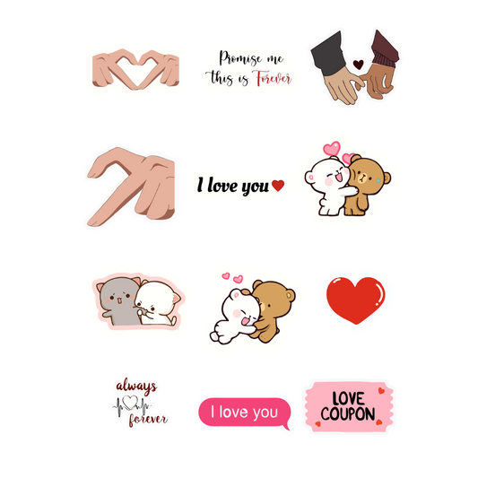 Couple Love Sticker Sheet