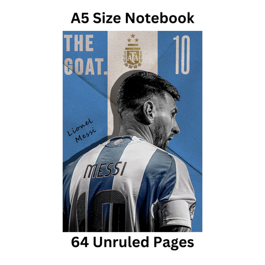 Messi art doodle notebook