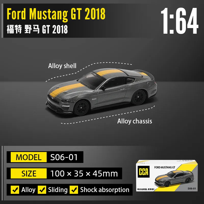 Imported CCA 1:64 Ford Mustang GT Diecast Car