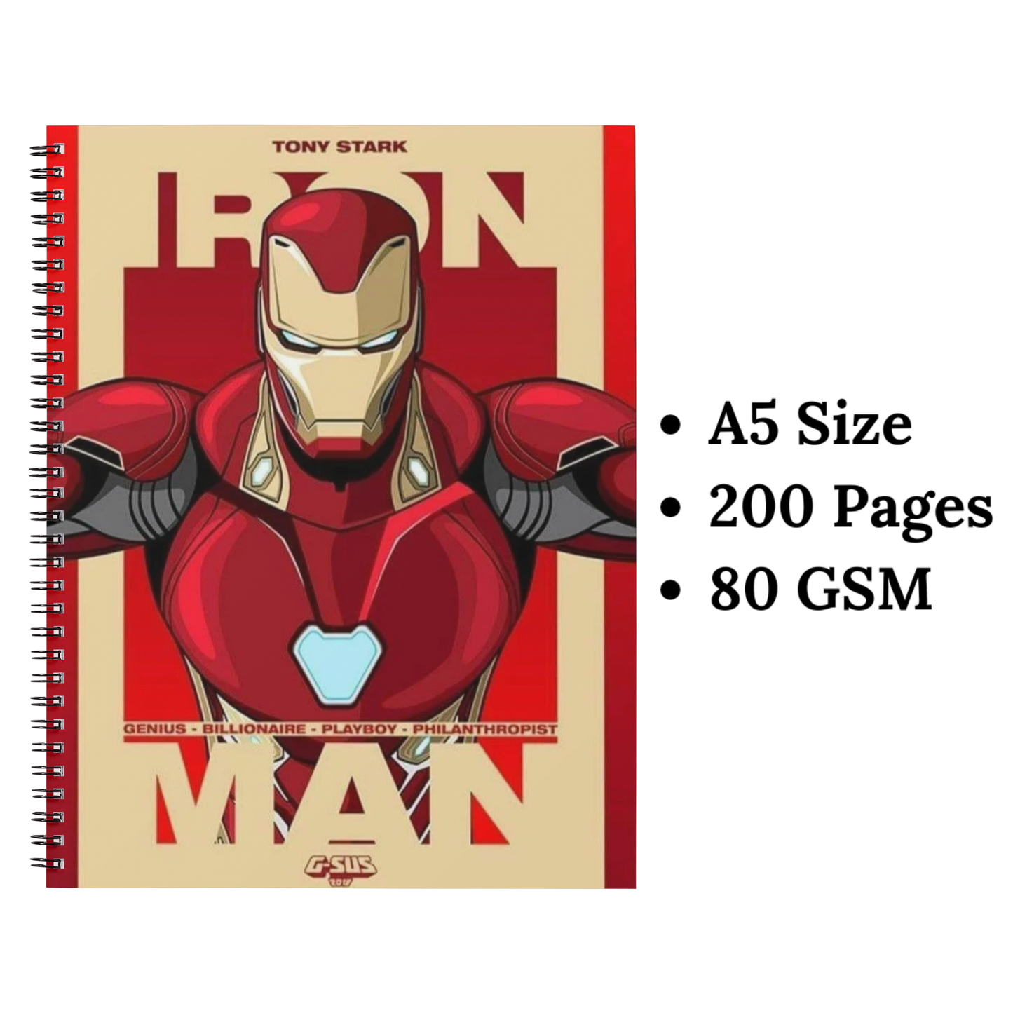 ironman red wiro notebook