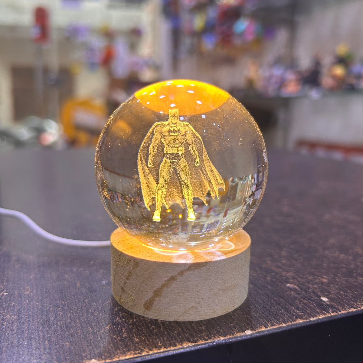 Batman Crystal Ball Lamp Figure with Lights