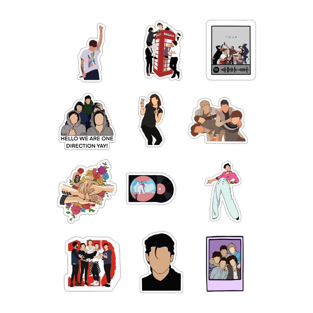 One Direction Sticker Sheet