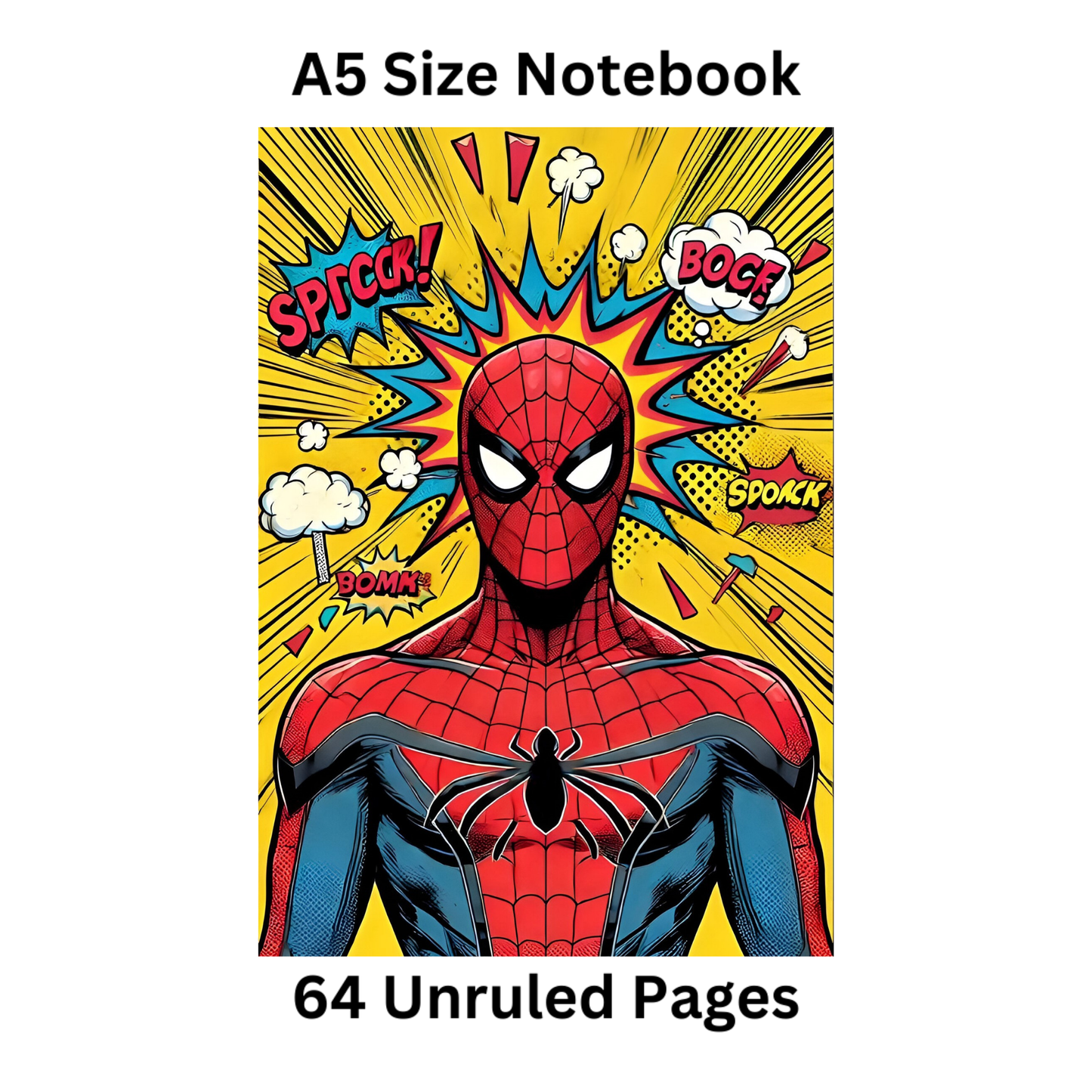 spiderman doodle notebook