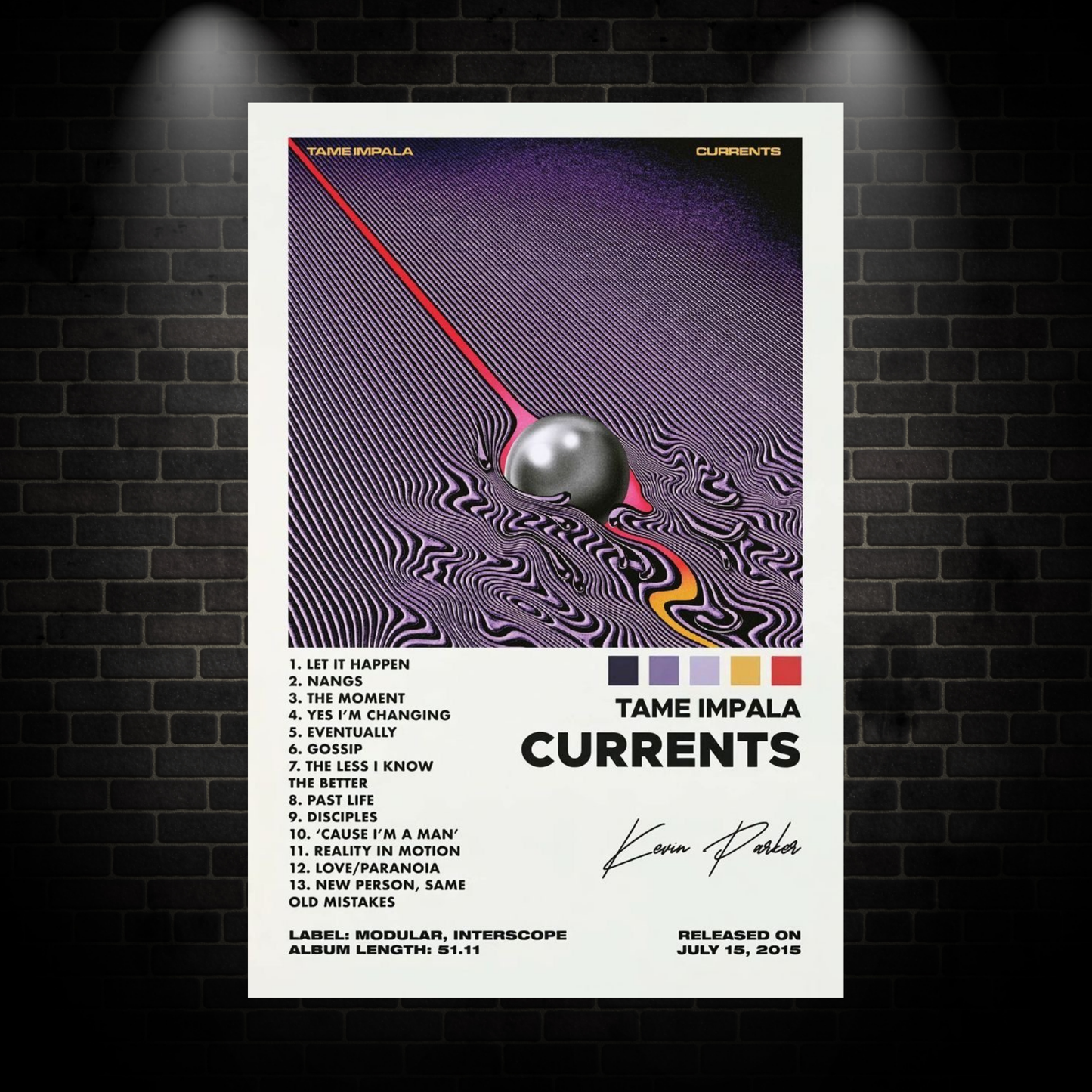 Tame impala currents poster