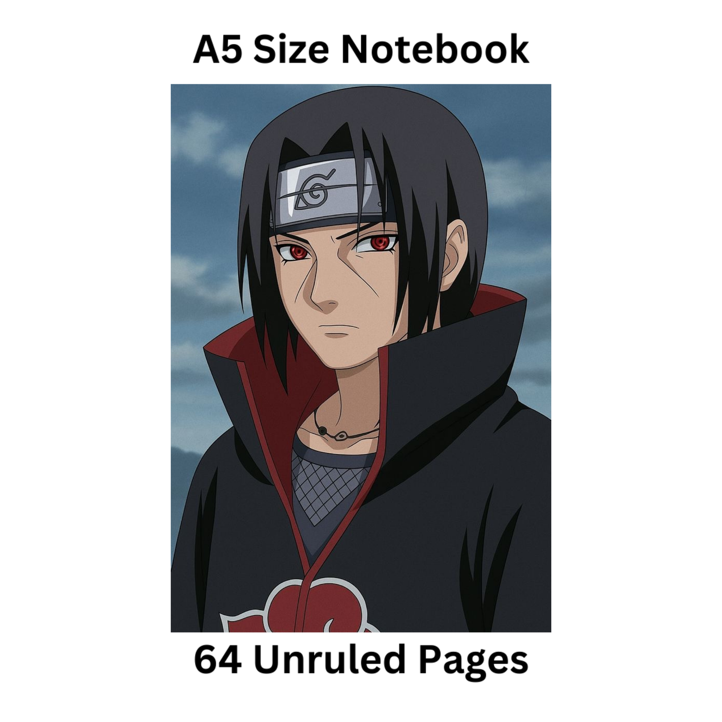 itachi art doodle notebook
