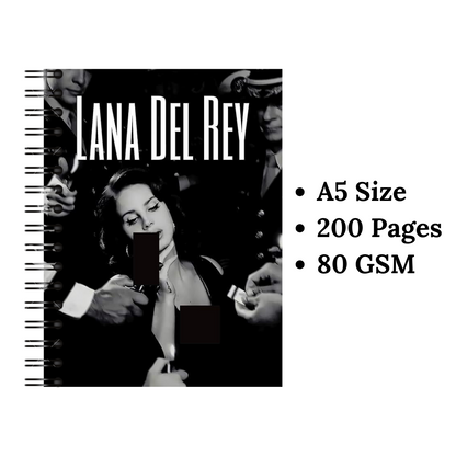 Lana Del Rey Black Wiro Notebook