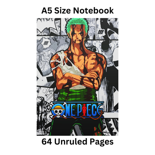 zoro nothing happened doodle notebook