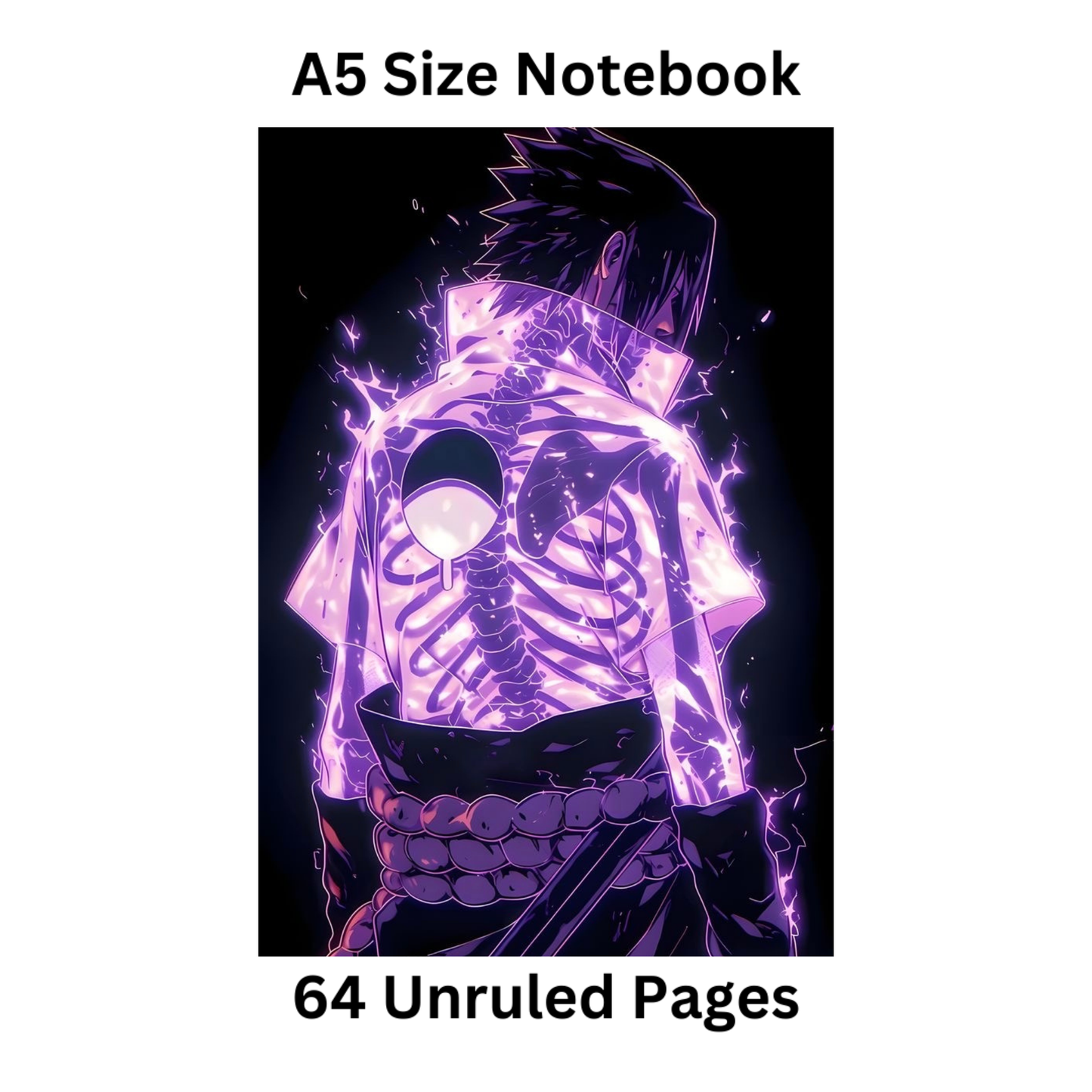 sasuke doodle notebook